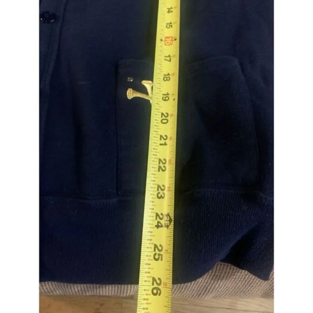 Unisex OSFM Jerzees Golf Embroidered Vintage Grandpa‎ Cardigan Navy 90S